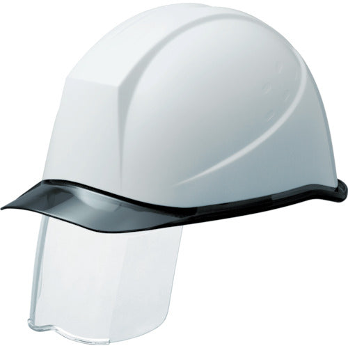 ミドリ安全　ＰＣ製ヘルメット　スライダー面付　透明バイザー　SC-11PCLSRA-KP-W/S　1 個