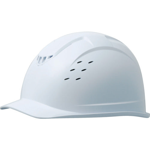 Midori Anzen ABS Helmet, Highly Ventilated, White SC-13BVRA-KP-W, 1 pc