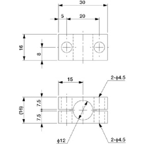 アインツ　ブラケット・Ｗ・φ１２　　　　　　　　　N01915-106　1 個