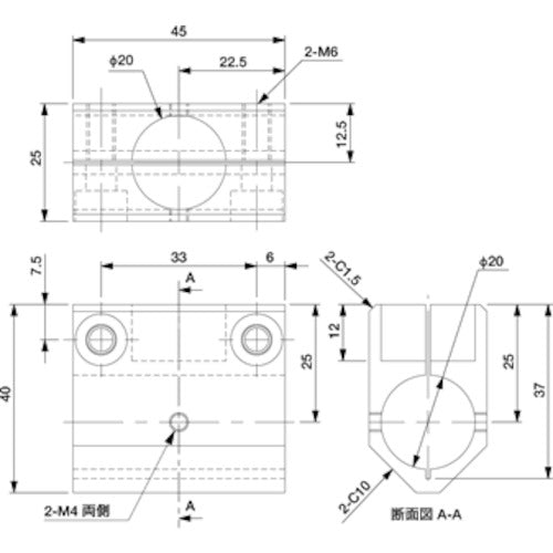 Einz Tee Connector #1 φ20 φ20 N01861-305 1 pc