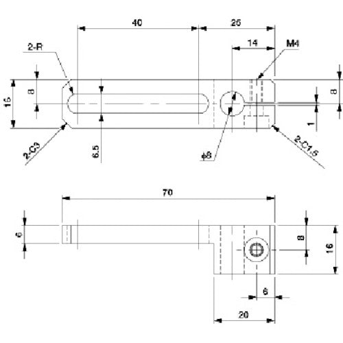Einz Slide 40BKT・W・φ8 N01863-106 1 pc