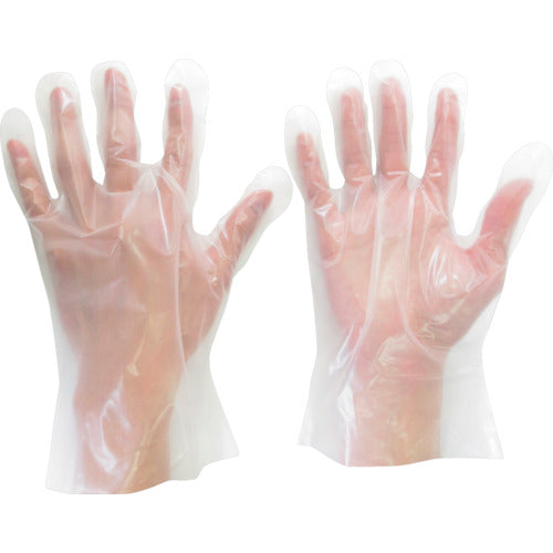 Midori Anzen Polyethylene Disposable Gloves, Outer Embossed, SS (200 pieces) VERTE-575-SS 1 box