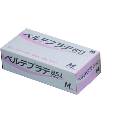 Midori Anzen PVC Disposable Gloves Powder-Free M (100 pieces) VERTE-851-M 1 box
