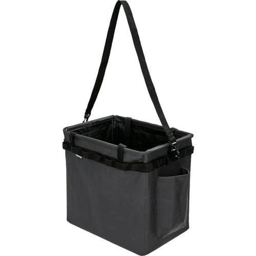 ＴＲＵＳＣＯ　【一時受注停止】ワンタッチバケット黒色　Ｗ３５０ＸＤ２６０ＸＨ３４０ｍｍ　TOB350-BK　1 個