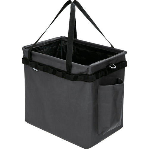 ＴＲＵＳＣＯ　【一時受注停止】ワンタッチバケット黒色　Ｗ３５０ＸＤ２６０ＸＨ３４０ｍｍ　TOB350-BK　1 個