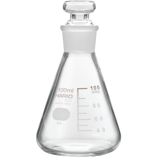 HARIO Stoppered Erlenmeyer Flask 100ml (TS22) TSF-100-SCI 1 pc