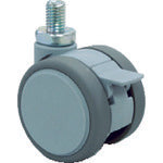 도카이 나사 포함 쌍륜 캐스터 50 지름 자유자재 S 부착 M8x1.25 F050N8S 1개