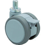 Tokai Screw-in double wheel caster, 100 diameter, with swivel S, M12 x 1.75, F100N12S, 1 piece