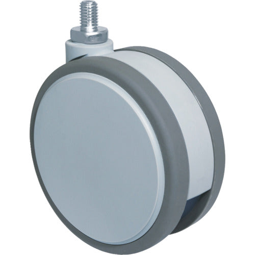 Tokai Screw-in double wheel caster, 100 diameter, swivel, M8 x 1.25, F100N8, 1 piece