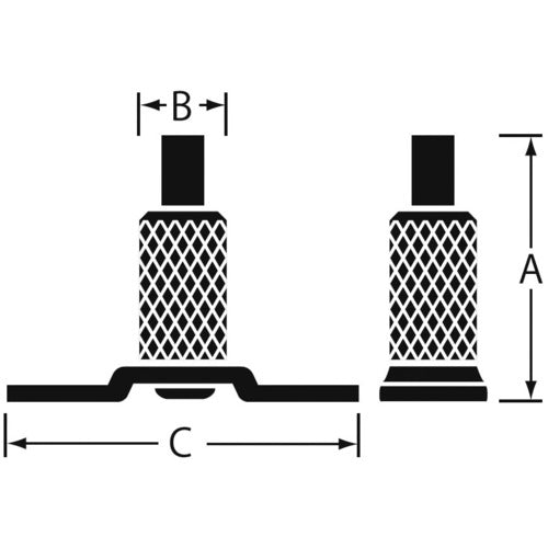 닛사 체인 디스플레이 부품 고정 브래킷 BYP-15F-6 (1개 = 1PK) Y-235 1개