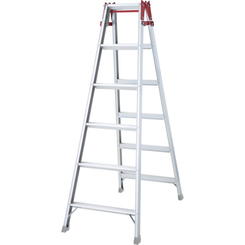 ハセガワ　アルミはしご兼用脚立　ステップ幅広タイプ　ＲＳ型　６段（１０１９０）　RS-18B　1 台