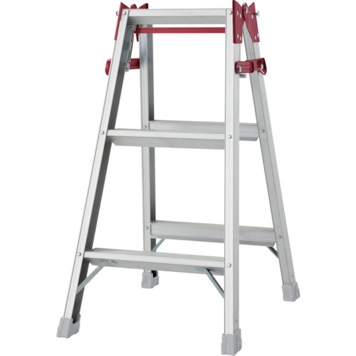 ハセガワ　アルミはしご兼用脚立　ステップ幅広タイプ　ＲＳ型　３段（１０１８７）　RS-09B　1 台