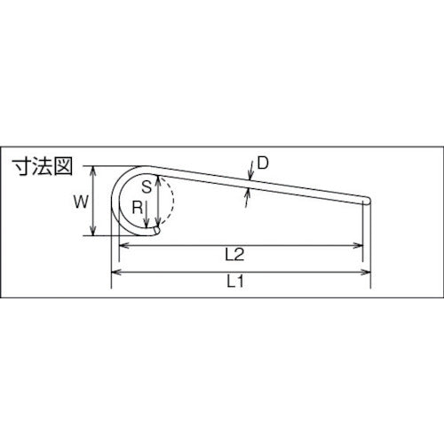 水本　ファンシーＳフックツイスト（シルバー）　全長３００ｍｍ　A-993　1 本