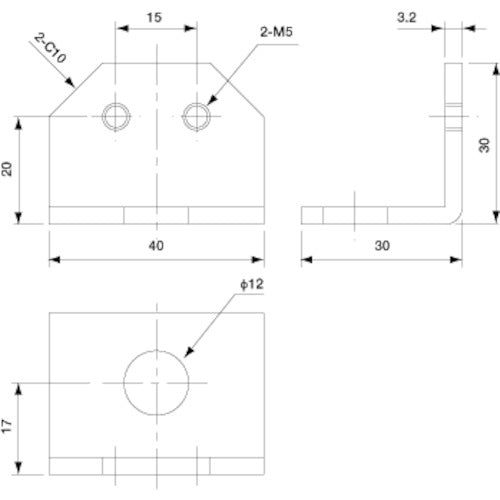 アインツ　吸着角度調整ＢＫＴ・スモール・上側　　　CP-019　1 個
