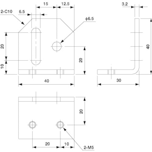 Ainz Adsorption Angle Adjustment BKT, Small, Lower Right CP-019R 1 pc