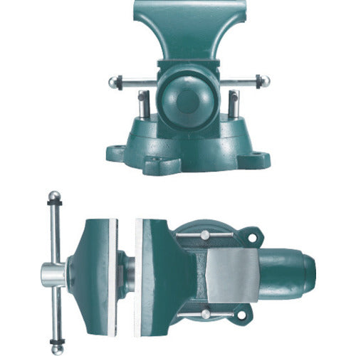 ＴＲＵＳＣＯ　強力アプライトバイス（回転台付タイプ）　２００ｍｍ　TSRV-200K　1 台