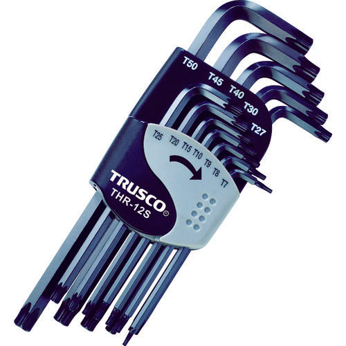 ＴＲＵＳＣＯ　ヘックスローブレンチセット　１２本入　THR-12S　1 Ｓ