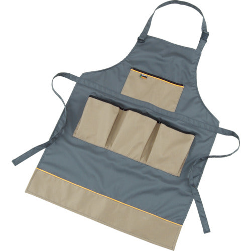 TRUSCO [Sold out and discontinued] Work apron, gray/beige, TC-EP-GY, 1 piece