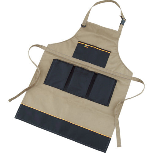 TRUSCO Work Apron Beige/Black TC-EP-BE 1 Piece