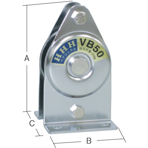HHH Fixed pulley vertical type single wheel bearing included VB50 1 piece