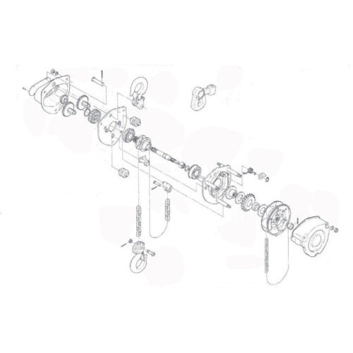 ＫＩＴＯ　チェーンブロック　キトーマイティＭ３形　ＣＢ００５用部品　フックラッチ組　C3BA005-10712　1 個