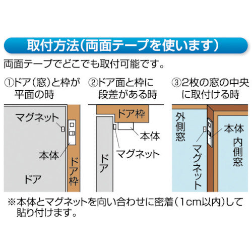リーベックス　ドア・窓チャイム（ブラウン）　ＨＳＡ−Ｍ４Ｂ　HSA-M4B　1 個