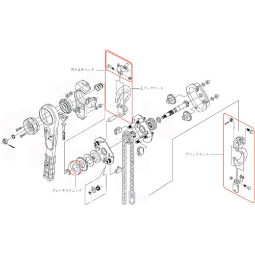 상인 YA-1.6t용 상부 훅 세트 (YYA-016001) YYA-0160011S