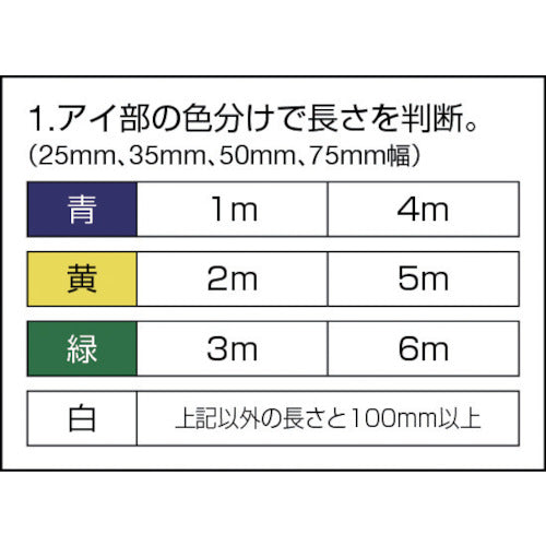 田村　ベルトスリング　Ｐタイプ　３Ｅ　５０×２．５　PE0500250　1 本