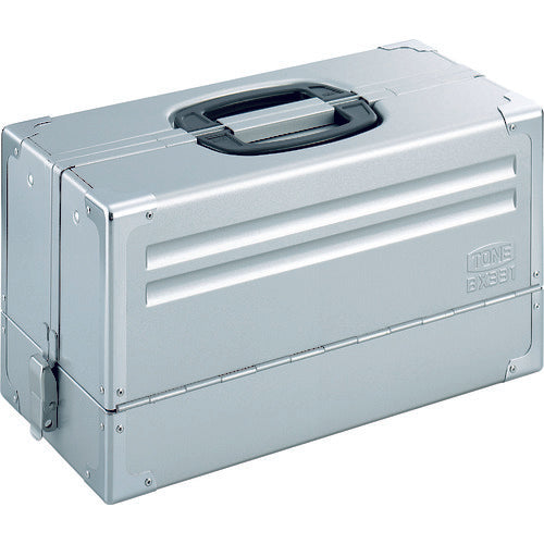 TONE Tool Case (Metal) V-Shaped 3-Tier Silver BX331SV 1 pc