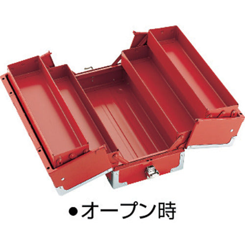 TONE Tool Case (Metal) V-Shaped 3-Tier Silver BX331SV 1 pc