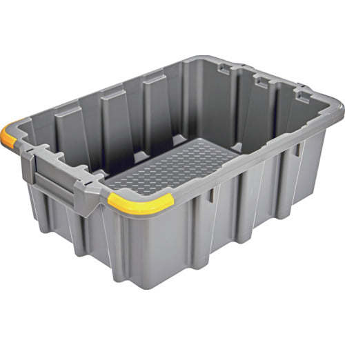 TRUSCO Nesting/Stacking Container 10L Gray HNESTA10GY 1 pc