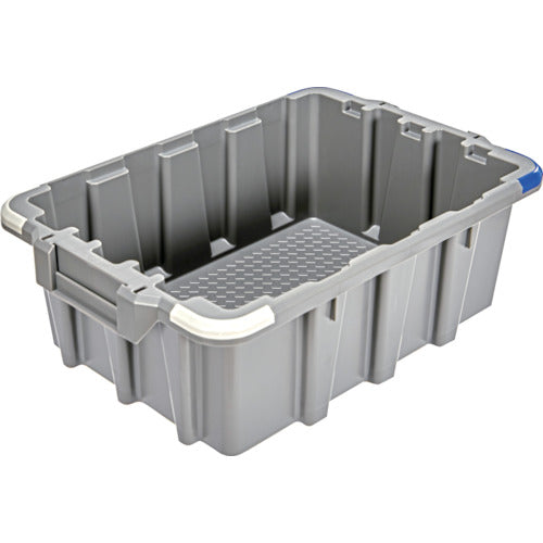 TRUSCO Nesting/Stacking Container 10L Gray HNESTA10GY 1 pc