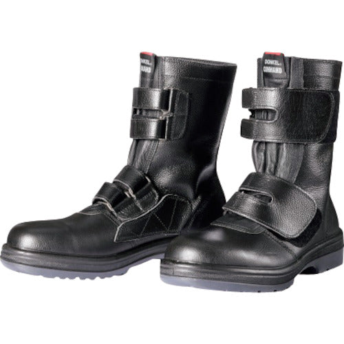DONKEL Safety Shoes, Long Lace-Up Shoes, Velcro Type, Double Layer Rubber Sole, R254-240, 1 Pair