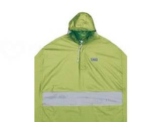 サギサカ窓付きポンチョ ﾗｲﾑｸﾞﾘｰﾝ ﾌﾘｰ