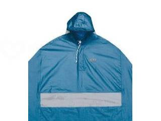 サギサカ窓付きポンチョ ﾌﾞﾙｰ ﾌﾘｰ