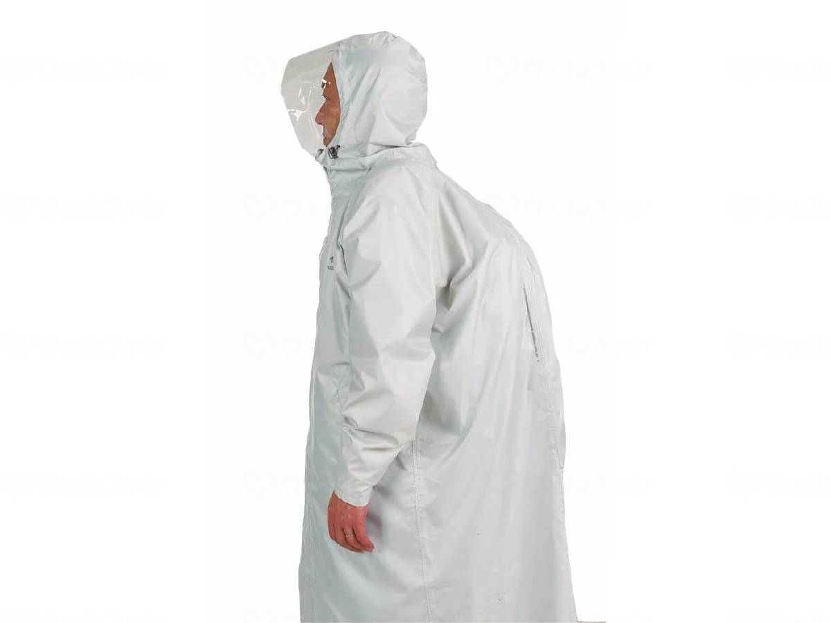 사기 사카 신리 쿠크가 짊어지는 레인 코트 글레 플리