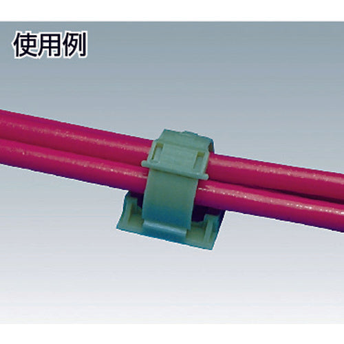 ＰＡＮＤＵＩＴ　固定具　クリンチャー　粘着テープ付き　テレホングレー　１００個入　ARC.68-A-C14　1 袋