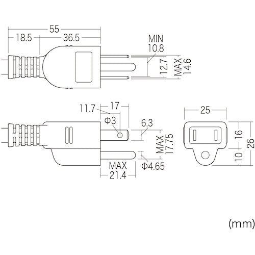 SANWA Shutter Tap TAP-SH3650MG3P 1 piece