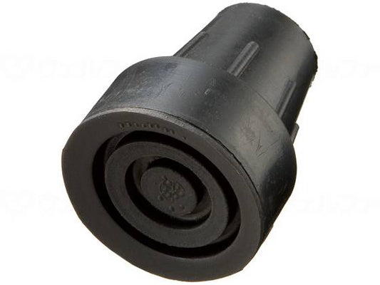 K-Hospia Large Rubber Cane Tip Black 16φ
