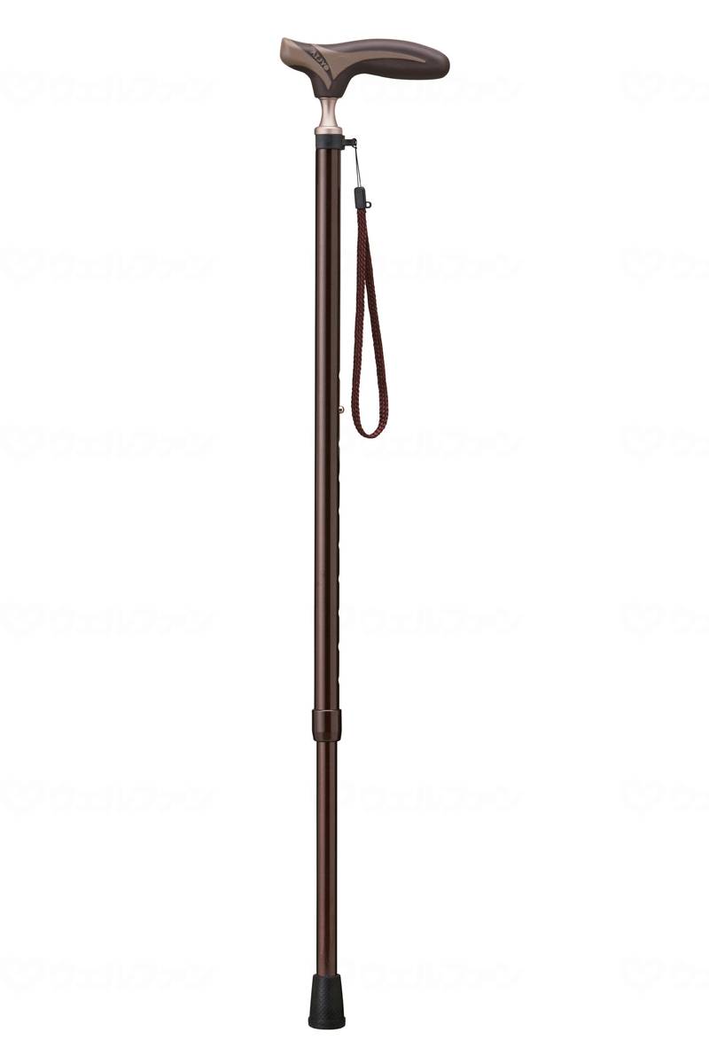 K-Hospia Antibacterial Telescopic Cane, Brown