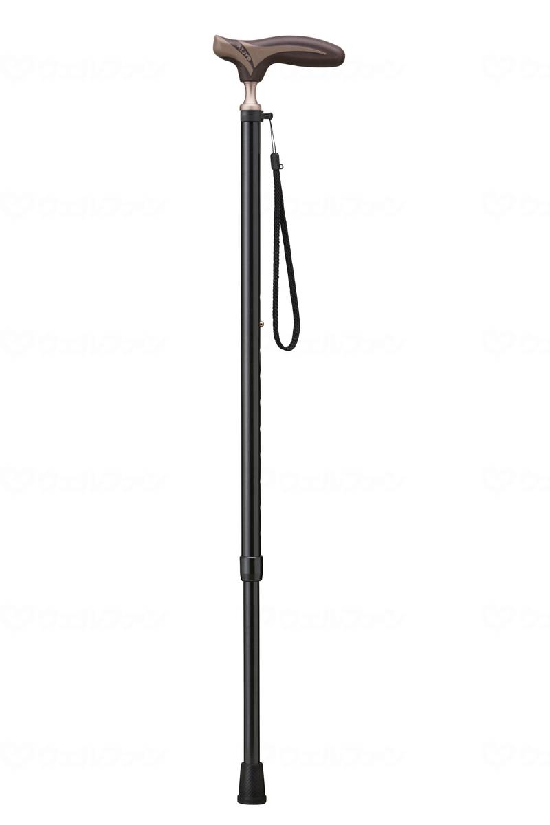 K-Hospia Antibacterial Telescopic Cane, Black