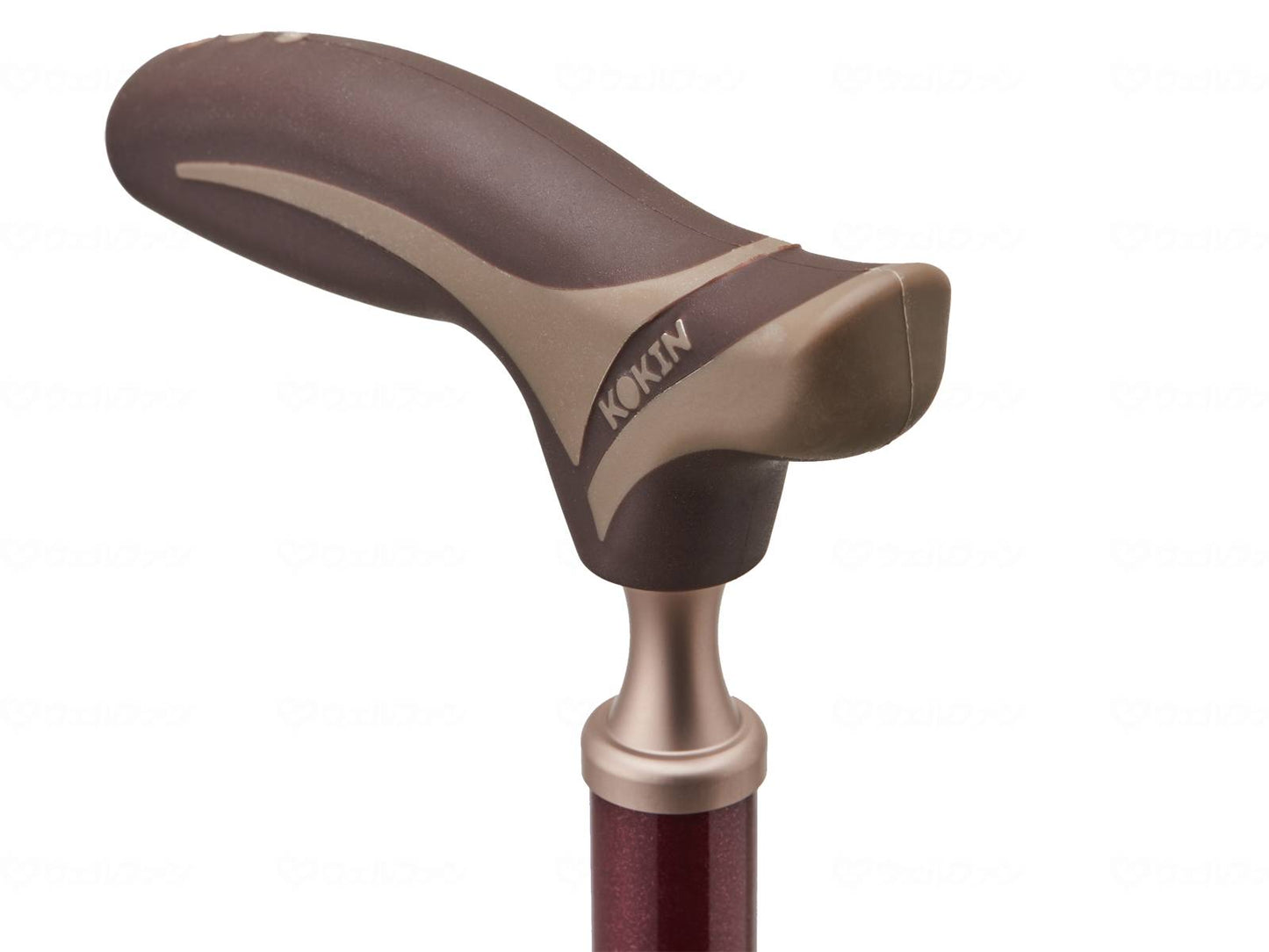 K-Hospia Antibacterial Telescopic Cane, Brown