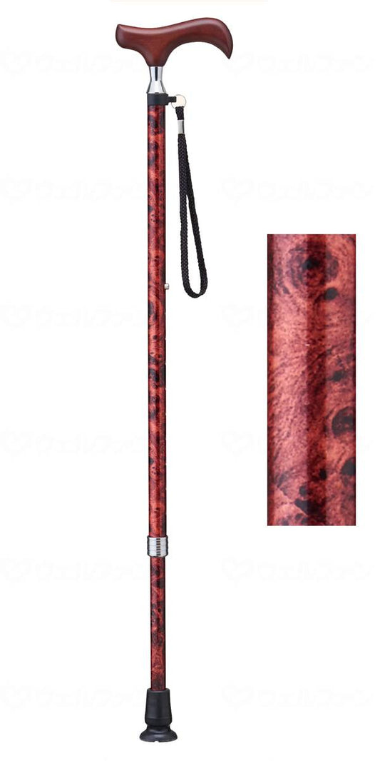 K Hospitalia Cane E Series Extendable Type Brown Mokume