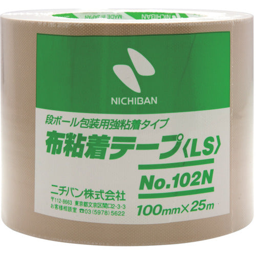 ニチバン　布粘着テープ１０２Ｎ黄土−１００　１００ｍｍＸ２５ｍ　102N7-100　1 巻