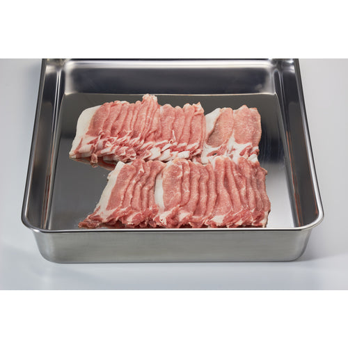 TRUSCO Stainless Steel Shallow Square Tray, 4 Pieces, T-NC-2, 1 Piece