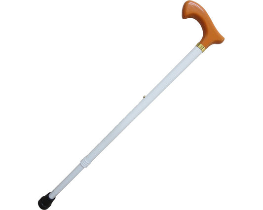 White walking stick for body support Aluminum telescopic walking stick / AM19-WE10 1 piece