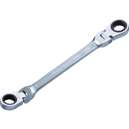 KTC Ratchet Wrench (Double-headed Swing Type) Diagonal Dimensions 8 x 10 mm Total Length 151 mm MR1A-0810F 1 Piece