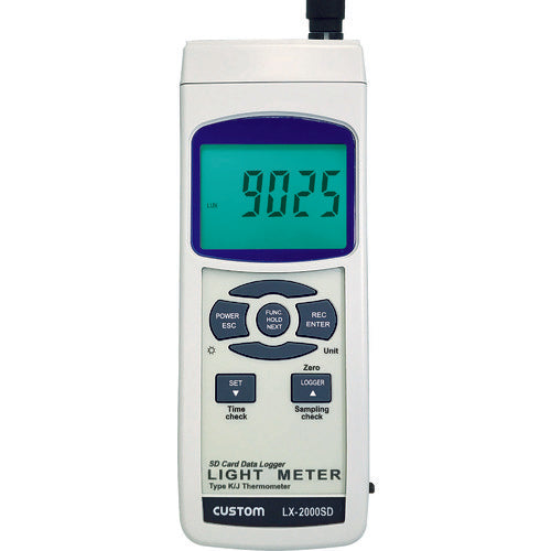ＣＵＳＴＯＭ　デジタル照度計　測定範囲０〜９９９００ｌｘ　LX-2000SD　1 個