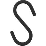 CAR-BOY S-HOOK 2 pieces M size BLACK SP-05 1 bag