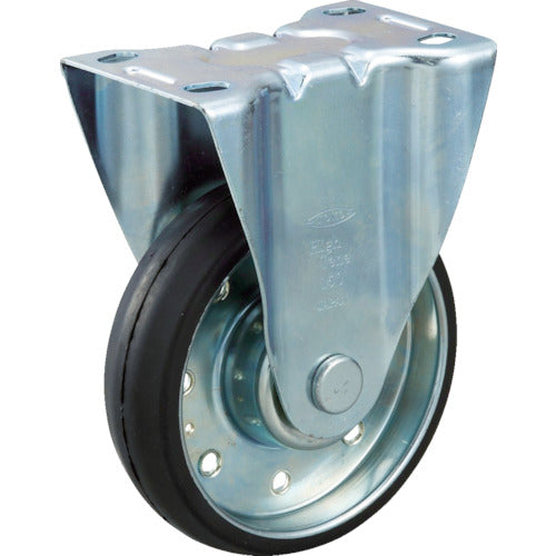 TRUSCO Caster High Tensile Pressed Rubber Wheel with Fixing Bracket φ150 HTTK-150 1 pc